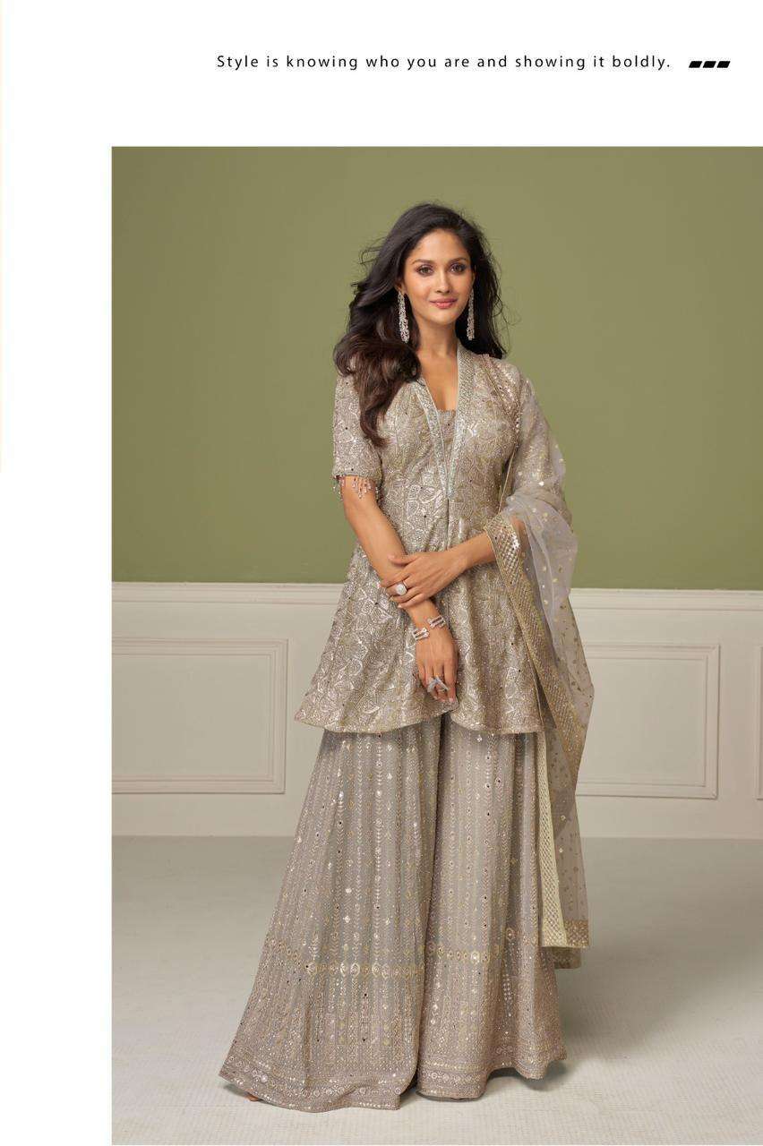 AASHVI SERIES 7648 BY GULKAYRA DESIGNER EMBROIDERY AND HAND WORK GEORGETTE READYMADE SUITS ARE AVAILABLE AT WHOLESALE PRICE