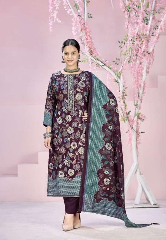 BEAUTY SILK VOL-8 SERIES 89001 TO 89004 BY RADHIKA AZARA DESIGNER PRINTED AND WORK MODAL MUSLIN SUITS ARE AVAILABLE AT WHOLESALE PRICE