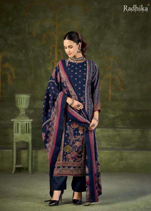 BEAUTY SILK VOL-9 SERIES 91001 TO 91004 BY RADHIKA AZARA DESIGNER PRINTED AND WORK MODAL MUSLIN SUITS ARE AVAILABLE AT WHOLESALE PRICE