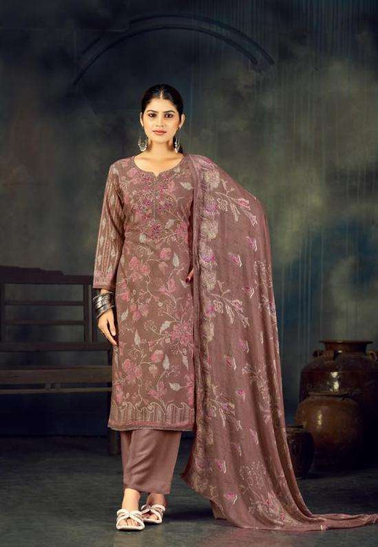 FIROZA VOL-4 SERIES 87001 TO 87004 BY RADHIKA AZARA DESIGNER DISCHARGE PRINTED AND WORK VISCOSE RAYON SUITS ARE AVAILABLE AT WHOLESALE PRICE