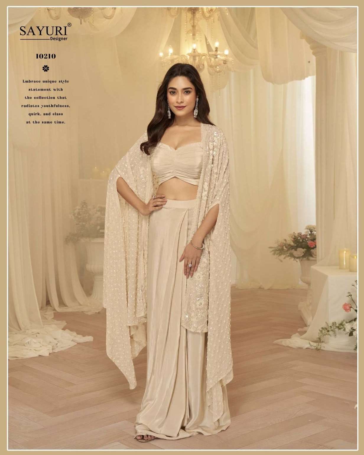 KANIKA SERIES 10209 TO 10211 BY SAYURI DESIGNER BEADS EMBROIDERY WORK GEORGETTE READYMADE SUITS ARE AVAILABLE AT WHOLESALE PRICE