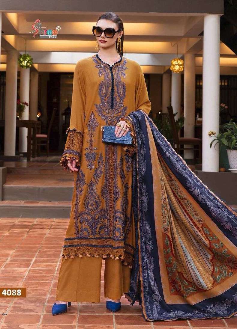 MARIYA B EXCLUSIVE COLLECTION VOL-15 SERIES 4087 TO 4092 BY SHREE FABS DESIGNER WITH PRINTED AND WORK RAYON SUITS ARE AVAILABLE AT WHOLESALE PRICE