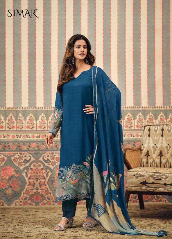 MAROOFA SERIES 9373 BY SIMAR DESIGNER EMBROIDERY WORK SUITS ARE AVAILABLE AT WHOLESALE PRICE