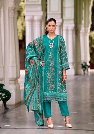 NAWAZISH SERIES 1001 TO 1006 BY RINAZ ARTS DESIGNER PRINTED AND EMBROIDERY WORK CAMBRIC LAWN COTTON SUITS ARE AVAILABLE AT WHOLESALE PRICE