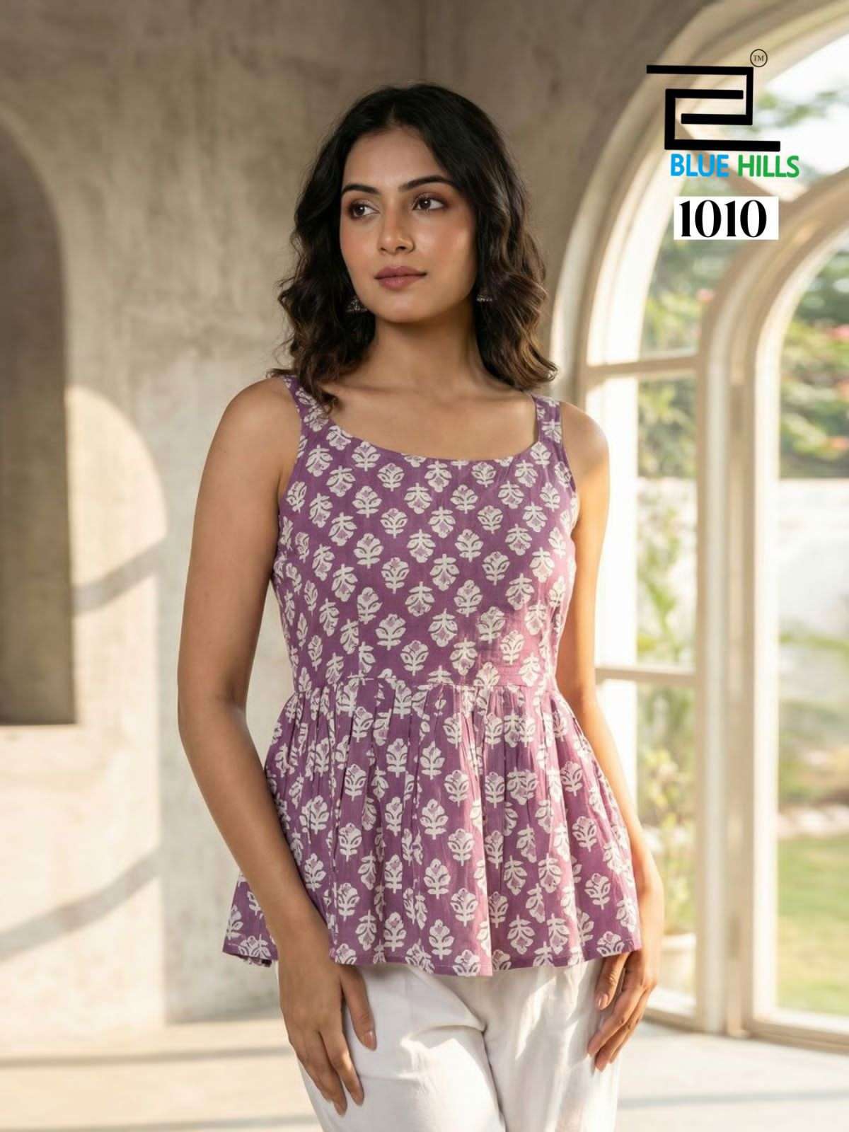 PRINCESS VOL-3 SERIES 1001 TO 1010 BY BLUE HILLS DESIGNER COTTON TOPS ARE AVAILABLE AT WHOLESALE PRICE