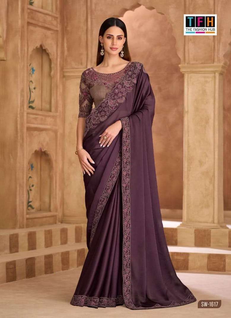 SANDALWOOD VOL-16 SERIES 1601 TO 1618 SAREE BY TFH DESIGNER WORK FANCY SAREES ARE AVAILABLE AT WHOLESALE PRICE