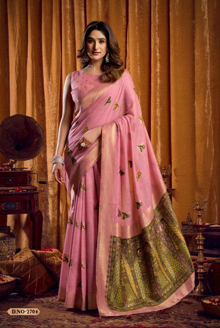 SHRUTI SERIES 2701 TO 2706 SAREE BY GOBUNI DESIGNER SILK SAREES ARE AVAILABLE AT WHOLESALE PRICE