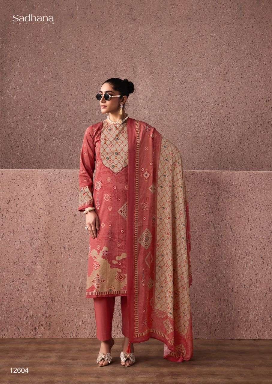 SIENA SERIES 12601 TO 12606 BY SADHANA DESIGNER DIGITAL PRINTED AND KHATLI WORK ZAM COTTON SUITS ARE AVAILABLE AT WHOLESALE PRICE