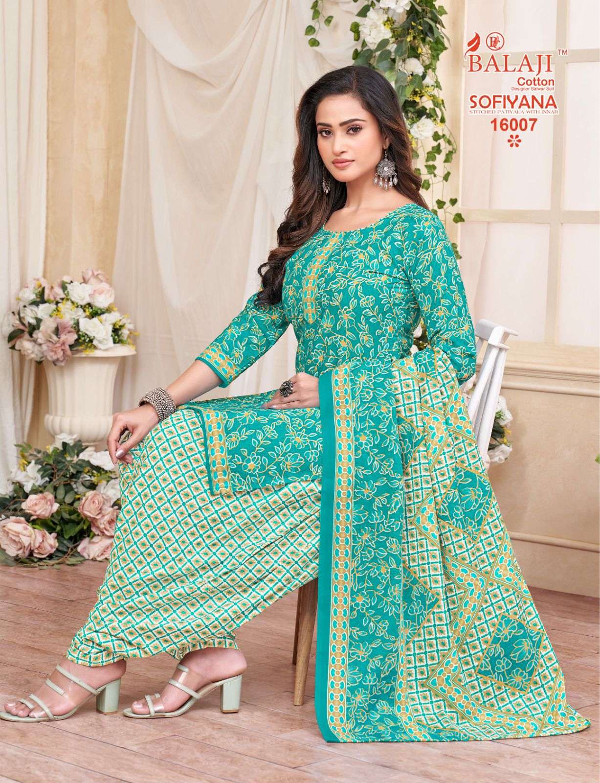 SOFIYANA VOL-16 SERIES 16001 TO 16012 BY BALAJI COTTON DESIGNER PRINTED COTTON READYMADE SUITS ARE AVAILABLE AT WHOLESALE PRICE