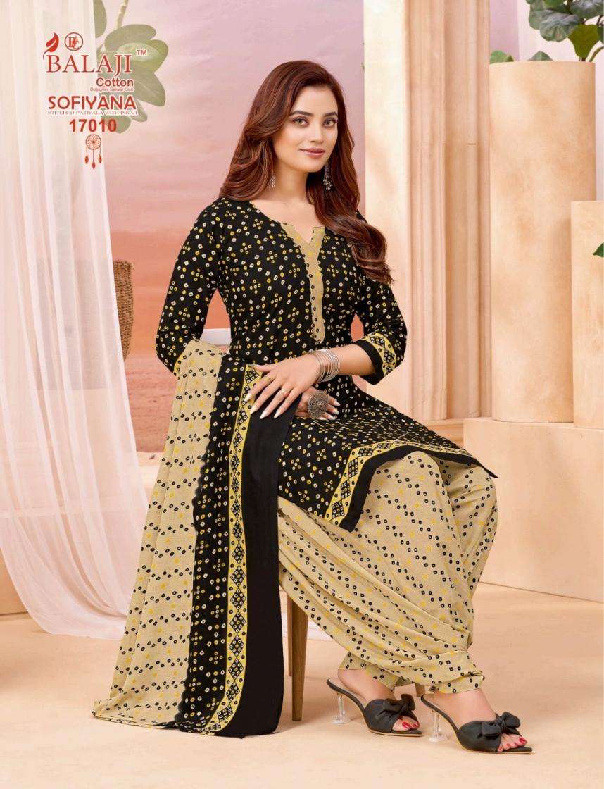 SOFIYANA VOL-17 SERIES 17001 TO 17012 BY BALAJI COTTON DESIGNER PRINTED COTTON READYMADE SUITS ARE AVAILABLE AT WHOLESALE PRICE