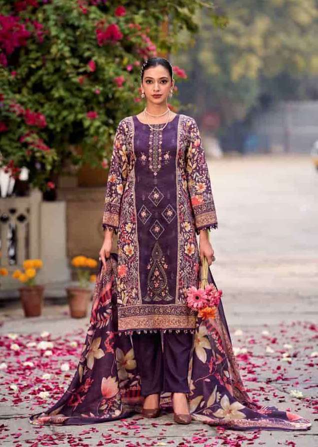 ABU SAEED SERIES 1001 TO 1006 BY RINAZ ARTS DESIGNER PRINTED AND EMBROIDERY WORK COTTON CAMBRIC LAWN SUITS ARE AVAILABLE AT WHOLESALE PRICE