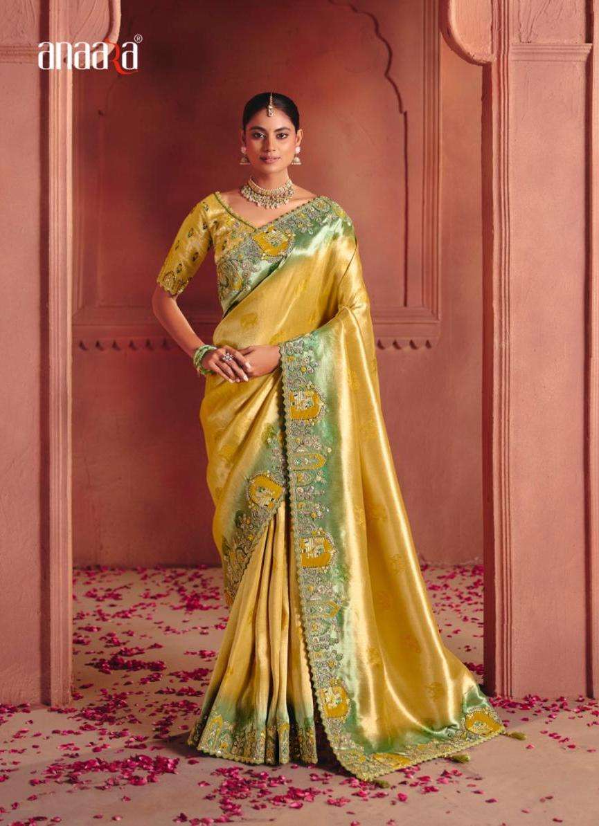 ANAARA SERIES 8301 TO 8312 SAREE BY TATHASTU DESIGNER WORK ZARI SILK SAREES ARE AVAILABLE AT WHOLESALE PRICE