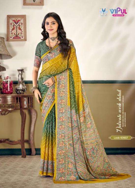 ANTIQUE ROYAL VOL-27 SERIES 93906 TO 93917 SAREE BY VIPUL DESIGNER SOFT SILK SAREES ARE AVAILABLE AT WHOLESALE PRICE