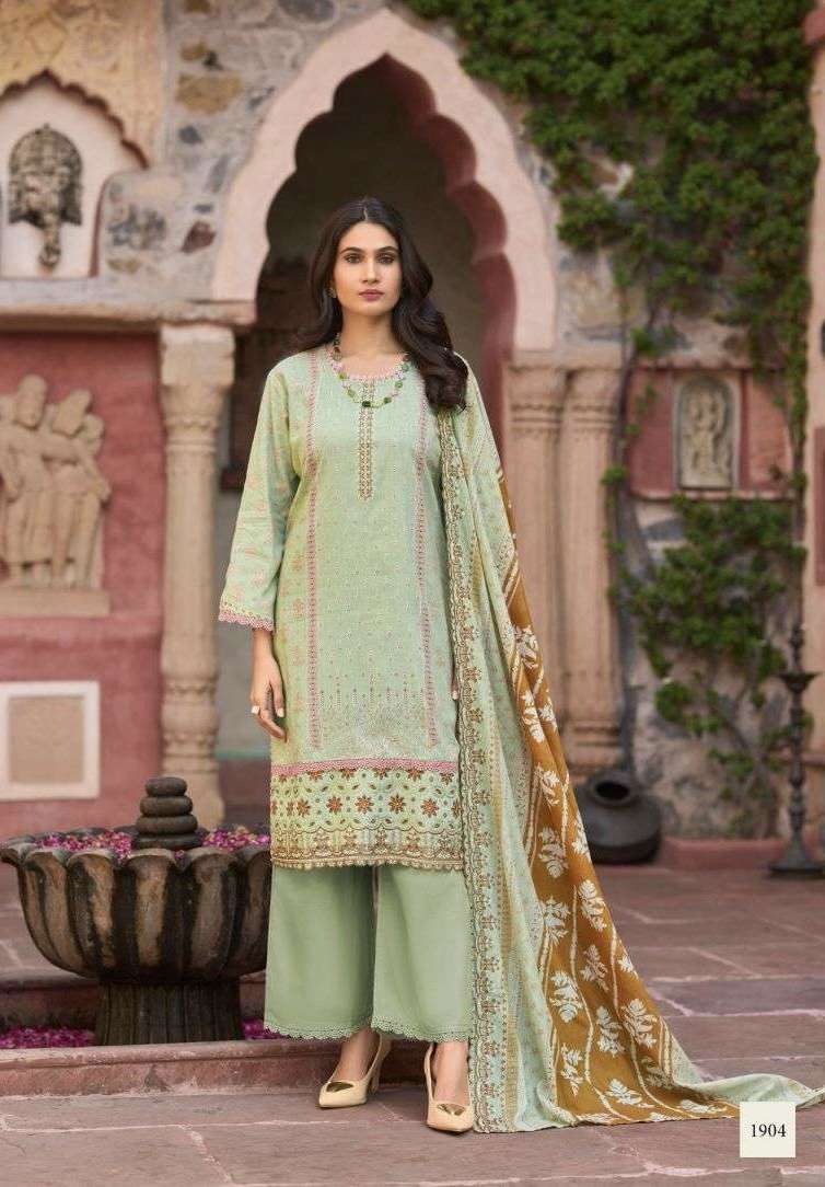 BIN SAEED LAWN COLLECTION VOL-19 SERIES 1901 TO 1908 BY DEEPSY DESIGNER PRINTED AND WORK CCOTTON PAKISTANI STYLE SUITS ARE AVAILABLE AT WHOLESALE PRICE