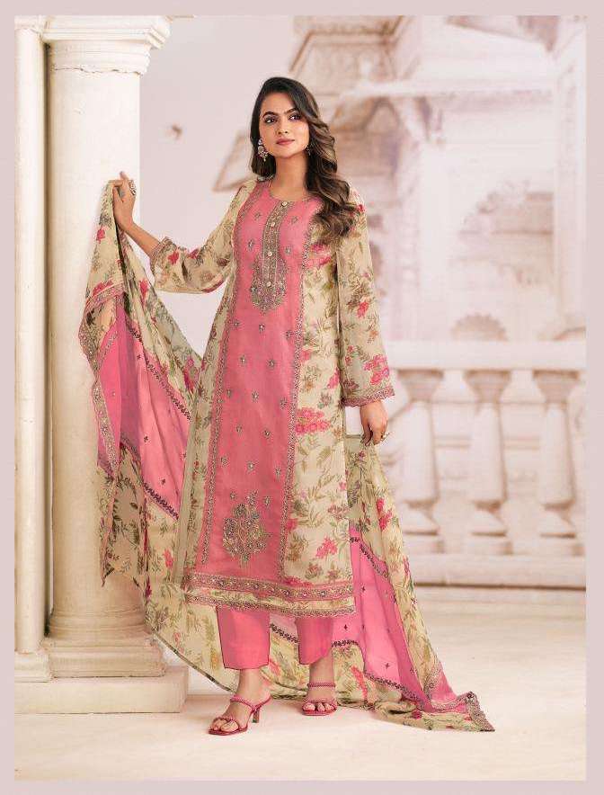 CHARMI SERIES 5049 BY SIMAR DESIGNER DIGITAL PRINTED AND EMBROIDERY WORK VISCOSE SHIMMER ORGANZA SUITS ARE AVAILABLE AT WHOLESALE PRICE
