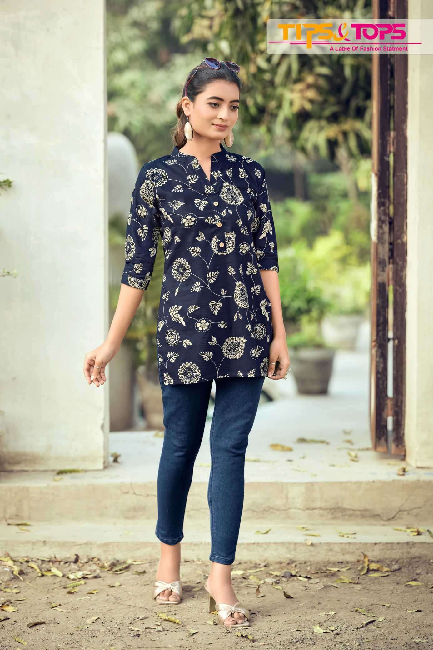 COTTON SHORTIES VOL-9 SERIES 1001 TO 1008 BY TIPS & TOPS DESIGNER WITH PRINTED COTTON TOPS ARE AVAILABLE AT WHOLESALE PRICE