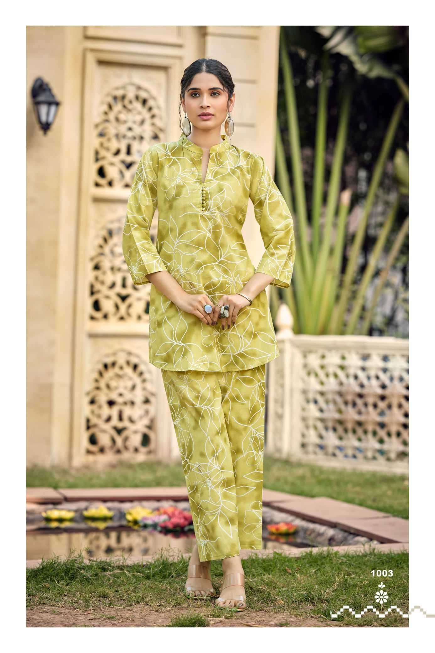 COTTON TRENDS VOL-3 SERIES 1001 TO 1006 BY TIPS & TOPS DESIGNER PRINTED COTTON CO ORD SETS ARE AVAILABLE AT WHOLESALE PRICE