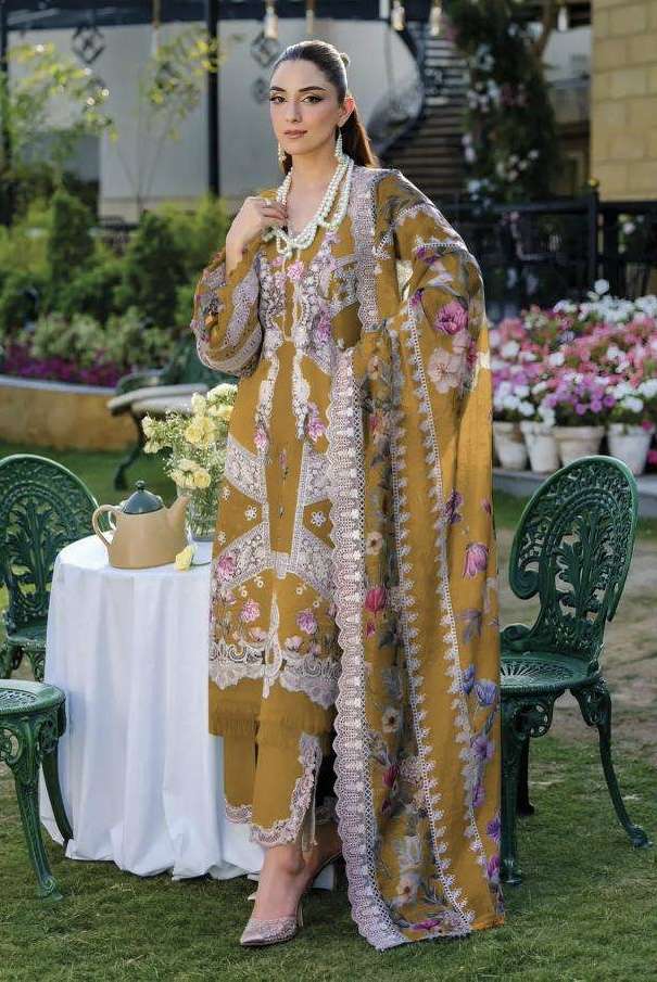 ELAF VOL-3 SERIES 1391 BY DEEPSY DESIGNER EMBROIDERY WORK COTTON SUITS ARE AVAILABLE AT WHOLESALE PRICE 