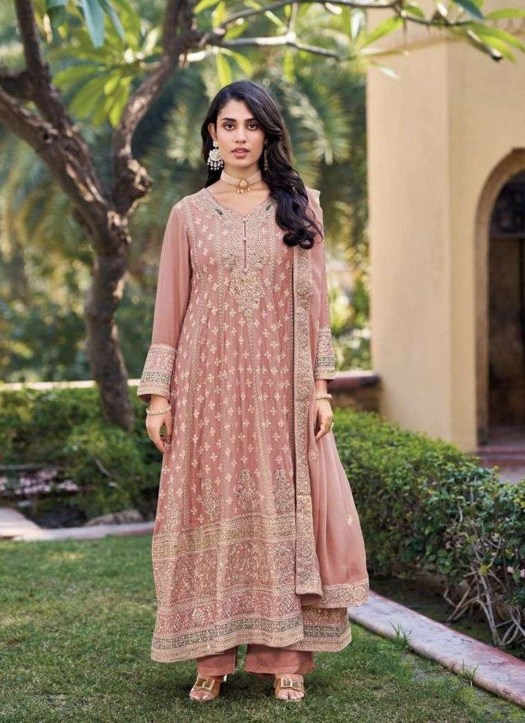 GLORY VOL-1 SERIES 1001 TO 1003 BY YOUR CHOICE DESIGNER HEAVY WORK READYMADE CHINON SUITS ARE AVAILABLE AT WHOLESALE PRICE