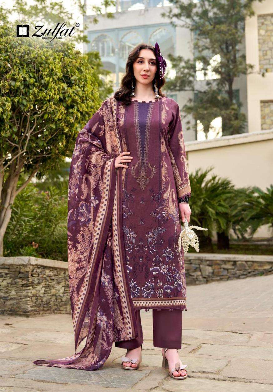 HAYAMI VOL-2 SERIES 717 BY ZULFAT DESIGNER PRINTED COTTON SUITS ARE AVAILABLE AT WHOLESALE PRICE