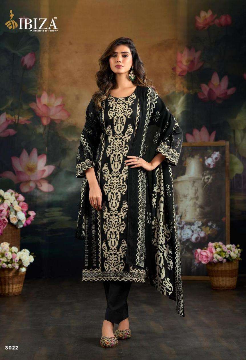 ITALIAN VEGA VOL-2 SERIES 3021 TO 3024 BY IBIZA DESIGNER DIGITAL PRINTED AND HAND WORK ZAM COTTON SUITS ARE AVAILABLE AT WHOLESALE PRICE