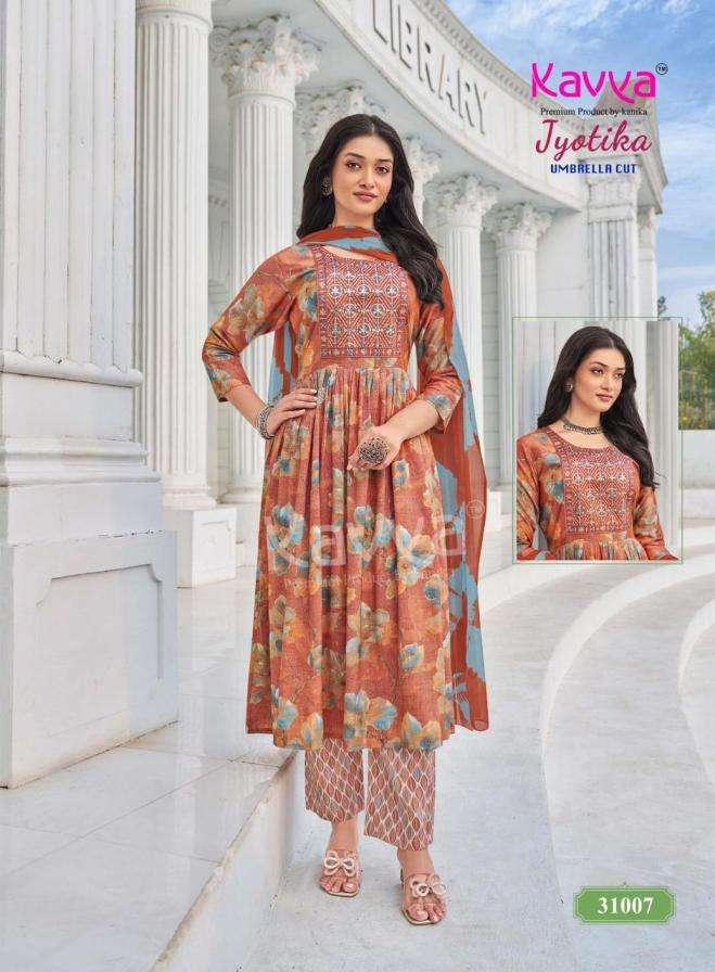 JYOTIKA VOL-31 SERIES 31001 TO 31010 BY KAVYA DESIGNER PRINTED CAPSULE KURTI WITH BOTTOM AND DUPATTA ARE AVAILABLE AT WHOLESALE PRICE