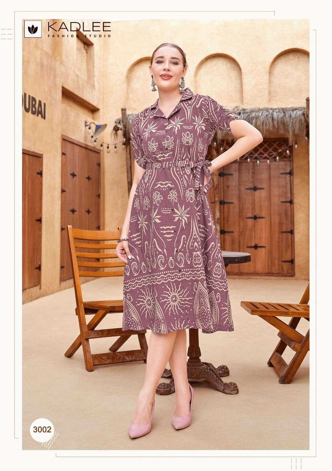 LADY HILL SERIES 3001 TO 3004 BY KADLEE DESIGNER PRINTED VISCOSE WEAVING KURTIS ARE AVAILABLE AT WHOLESALE PRICE