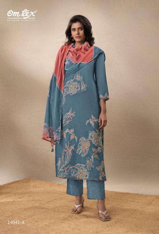 MANNATI SERIES 14041 BY OMTEX DESIGNER DIGITAL PRINTED AND HAND WORK COTTON SUITS ARE AVAILABLE AT WHOLESALE PRICE