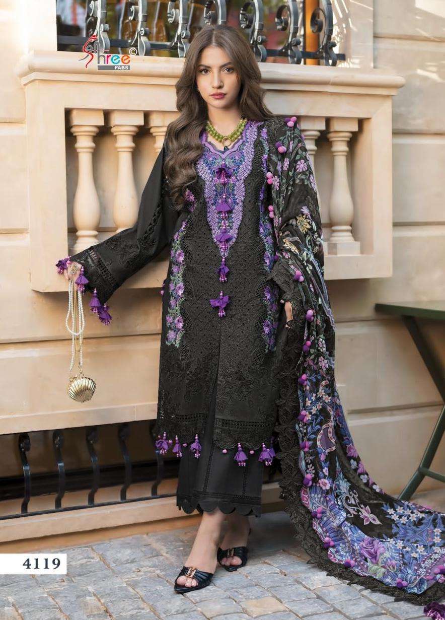 OMBRE STARLET LAWN COLLECTION 26 NX SERIES 4100 BY SHREE FABS DESIGNER HEAVY EMBROIDERY WORK COTTON SUITS ARE AVAILABLE AT WHOLESALE PRICE