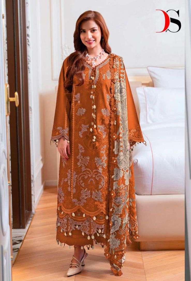 OMBRE STARLET SERIES 1611 BY DEEPSY DESIGNER HEAVY EMBROIDERY WORK COTTON SUITS ARE AVAILABLE AT WHOLESALE PRICE