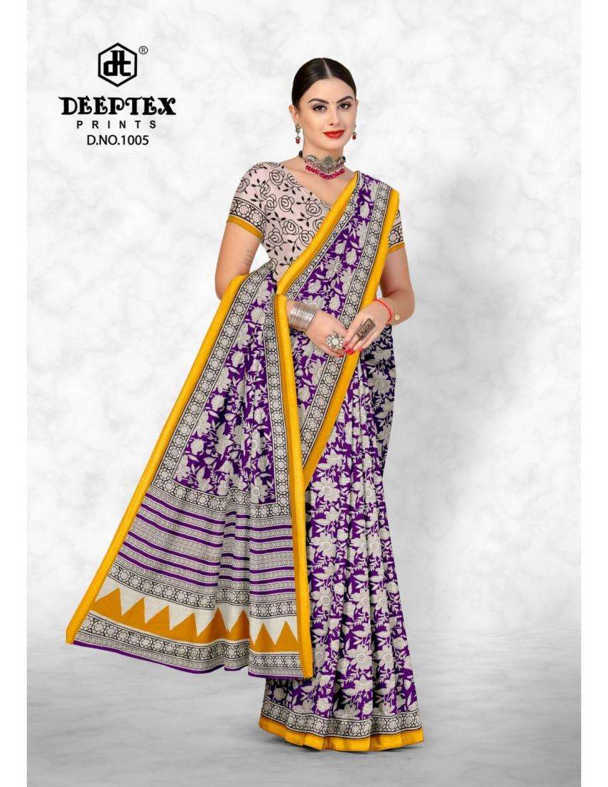 PINK CITY VOL-1 SERIES 1001 TO 1010 SAREE BY DEEPTEX DESIGNER PRINTED MUL COTTON SAREES ARE AVAILABLE AT WHOLESALE PRICE