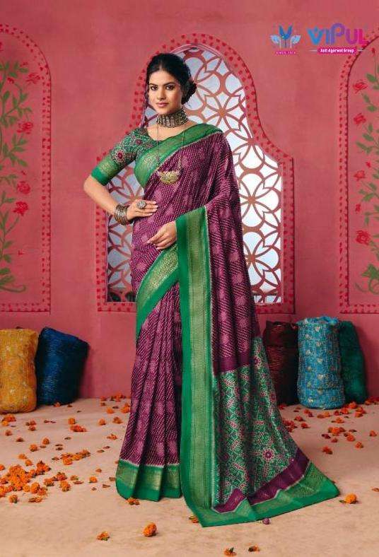 POLACHI SILK VOL-3 SERIES 93753 SAREE BY VIPUL DESIGNER DOLA SILK SAREES ARE AVAILABLE AT WHOLESALE PRICE