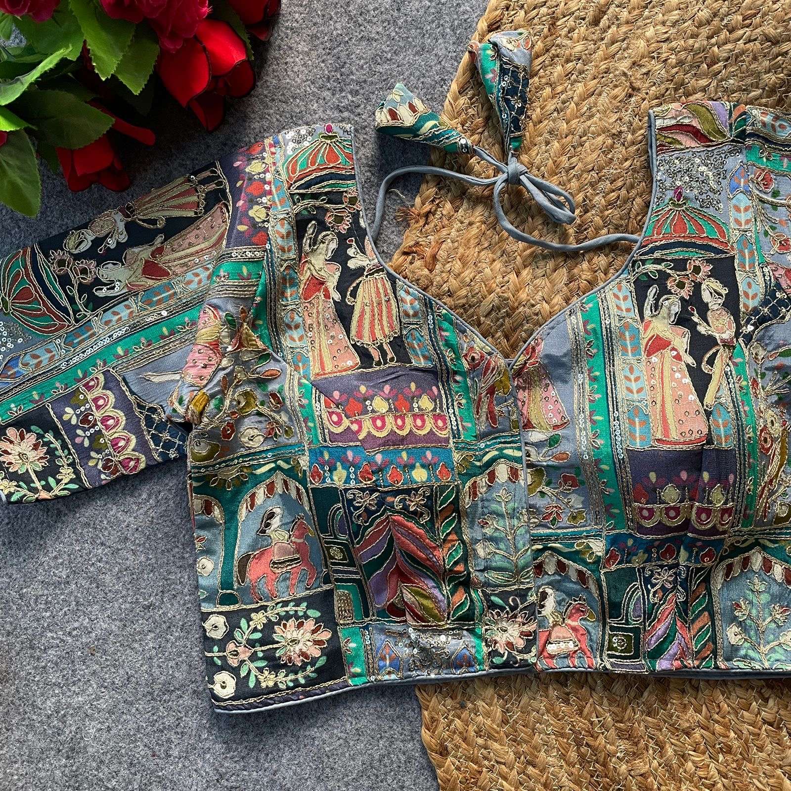 READYMADE BLOUSE SERIES 350 DESIGNER CHINON POSITION PRINT BRIDAL WEAR READYMADE BLOUSES ARE AVAILABLE AR WHOLESALE PRICE