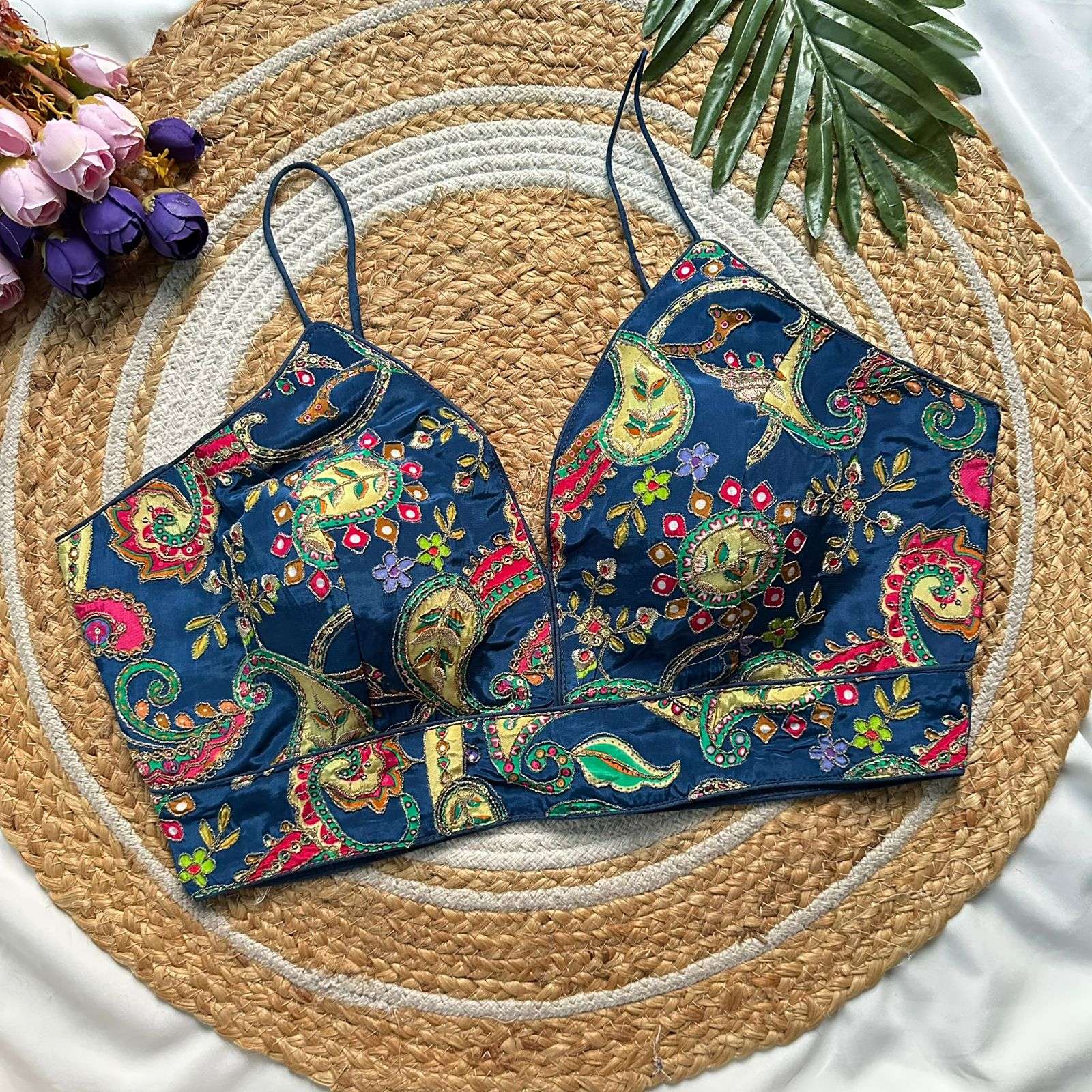 READYMADE BLOUSE SERIES 355 DESIGNER NATURAL CREPE READYMADE BLOUSES ARE AVAILABLE AT WHOLESALE PRICE