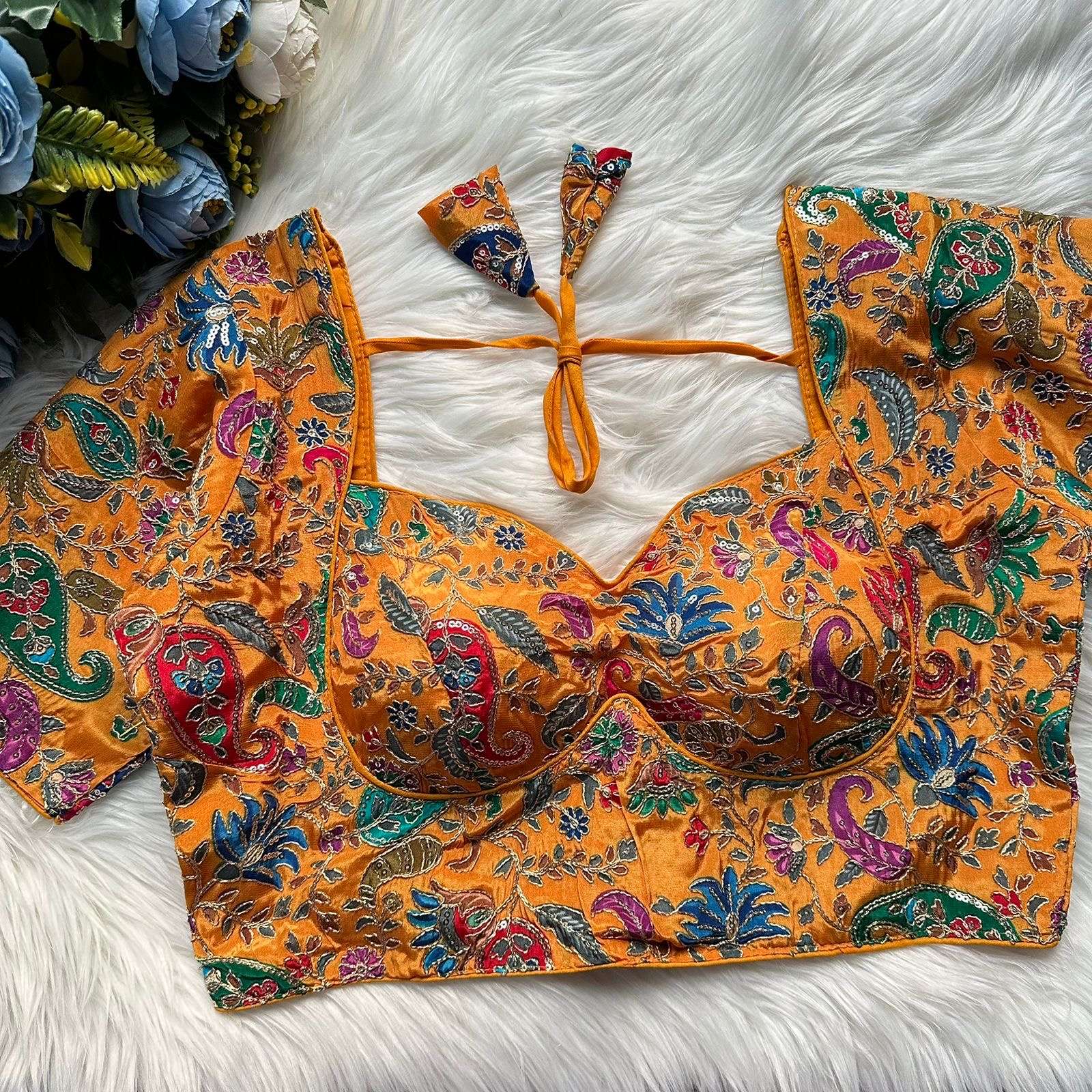 READYMADE BLOUSE SERIES 356 DESIGNER POSITION PRINT CHINON READYMADE BLOUSES ARE AVAILABLE AT WHOLESALE PRICE 