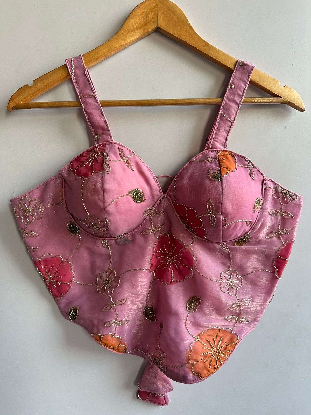 RRADYMADE BLOUSE SERIES 358 DESIGNER BEADS WORK WITH PRINTED SPAGHETTI SILK READYMADE BLOUSES ARE AVAILABLE AT WHOLESALE PRICE 