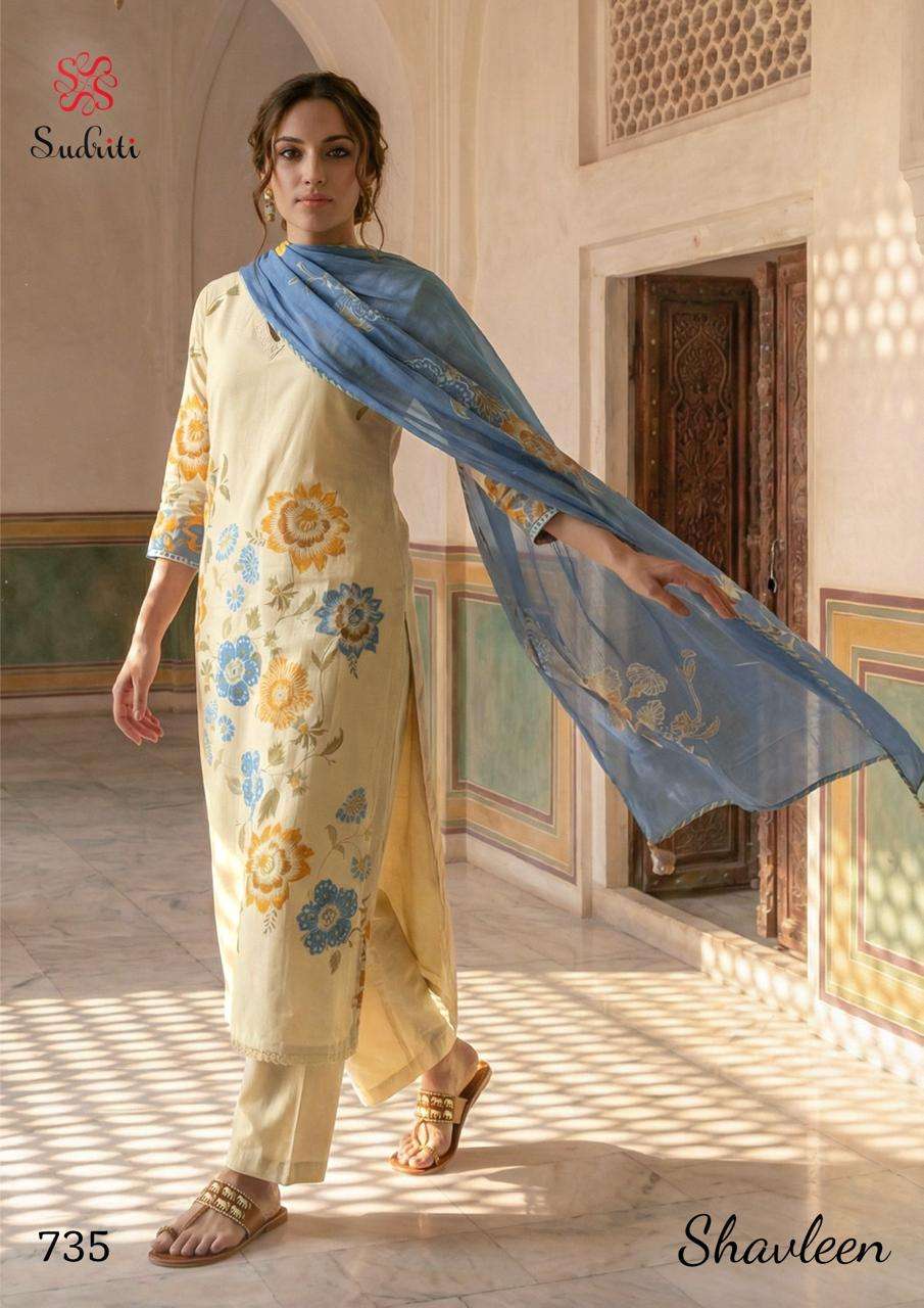 SHAVLEEN SERIES 700 BY SUDRITI DESIGNER DIGITAL PRINTED AND HAND WORK COTTON LAWN SUITS ARE AVAILABLE AT WHOLESALE PRICE