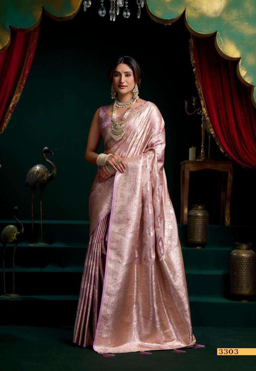 SHREEMATI SERIES 3301 TO 3304 SAREE BY GOBUNI DESIGNER SATIN SILK SAREES ARE AVAILABLE AT WHOLESALE PRICE
