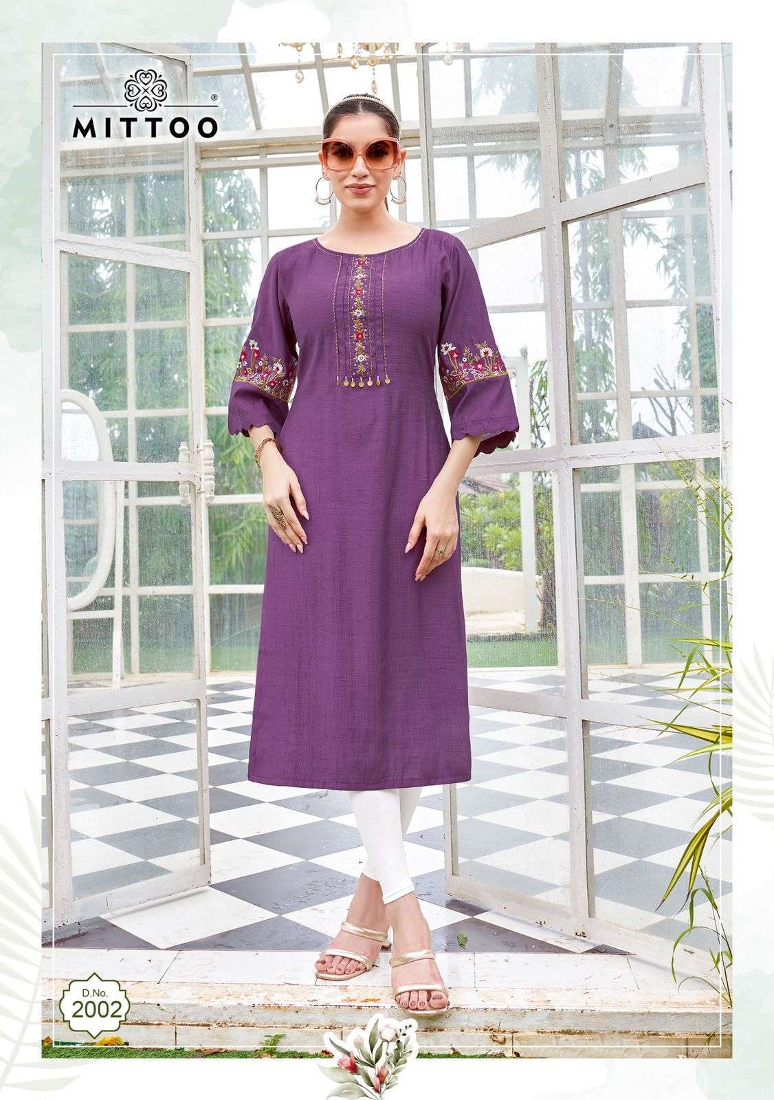 ZAREENA SERIES 2001 TO 2006 BY MITTO DESIGNER THREAD AND HAND WORK RAYON KURTIS ARE AVAILABLE AT WHOLESALE PRICE