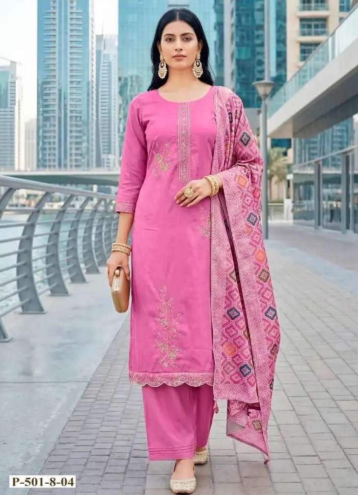 ARMAANI SERIES 501 BY ALOK SUITS DESIGNER FANCY EMBROIDERY WORK ZAM SUITS ARE AVAILABLE AT WHOLESALE PRICE