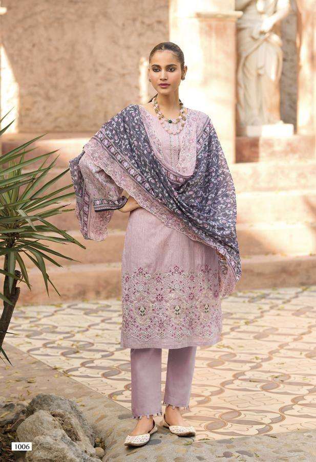 BIN SAEED LAWN COLLECTION VOL-25 SERIES 1001 TO 1006 BY SHREE FABS DESIGNER PRINTED AND EMBROIDERY WORK COTTON SUITS ARE AVAILABLE AT WHOLESALE PRICE