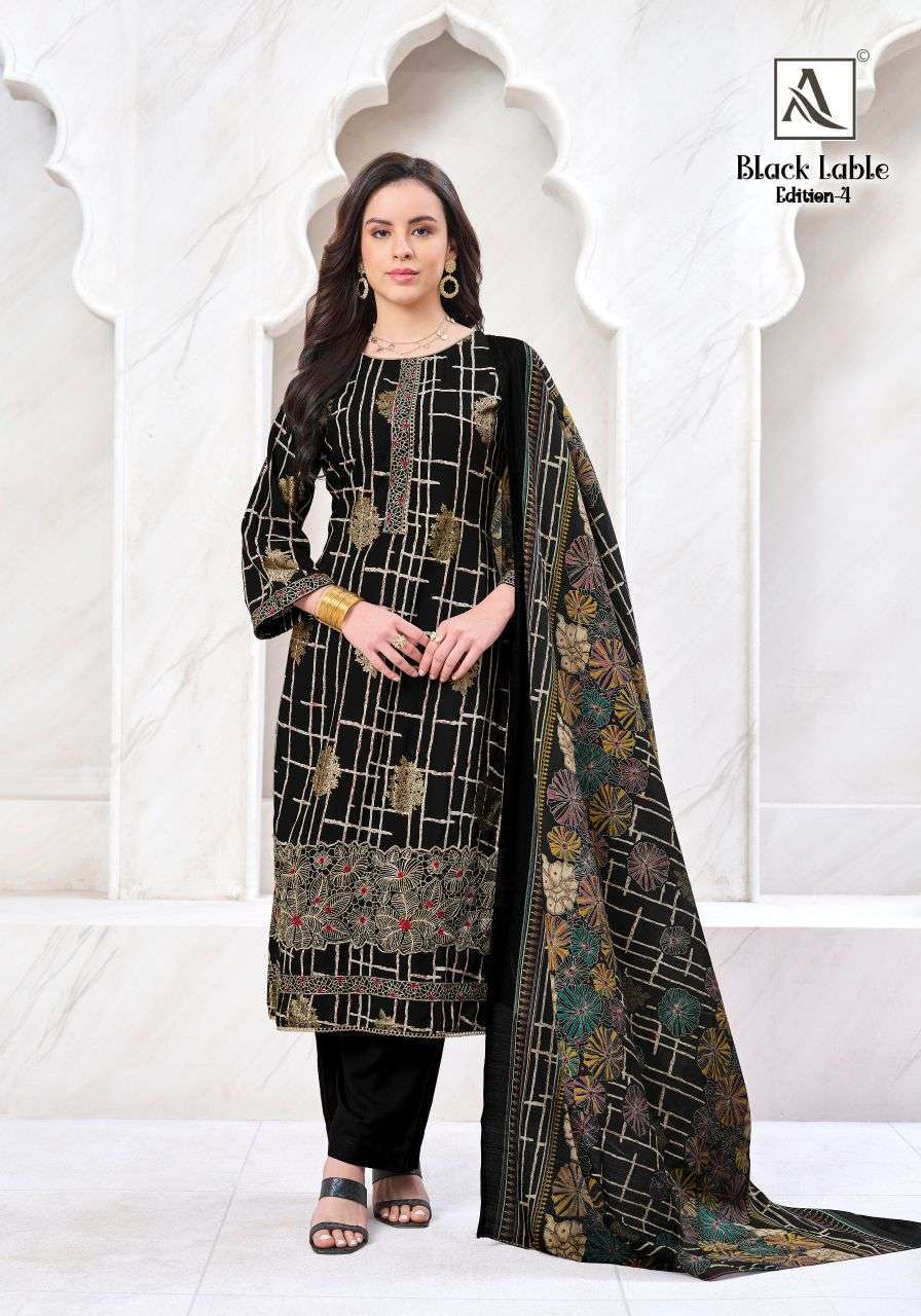 BLACK LABEL EDITION-4 SERIES 2250 BY ALOK SUITS DESIGNER PRINTED AND EMBROIDERY WORK VISCOSE RAYON SUITS ARE AVAILABLE AT WHOLESALE PRICE