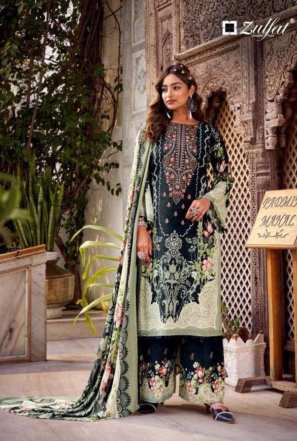 DILRUBA VOL-2 SERIES 722 BY ZULFAT DESIGNER PRINTED AND HAND WORK RAYON SUITS ARE AVAILABLE AT WHOLESALE PRICE