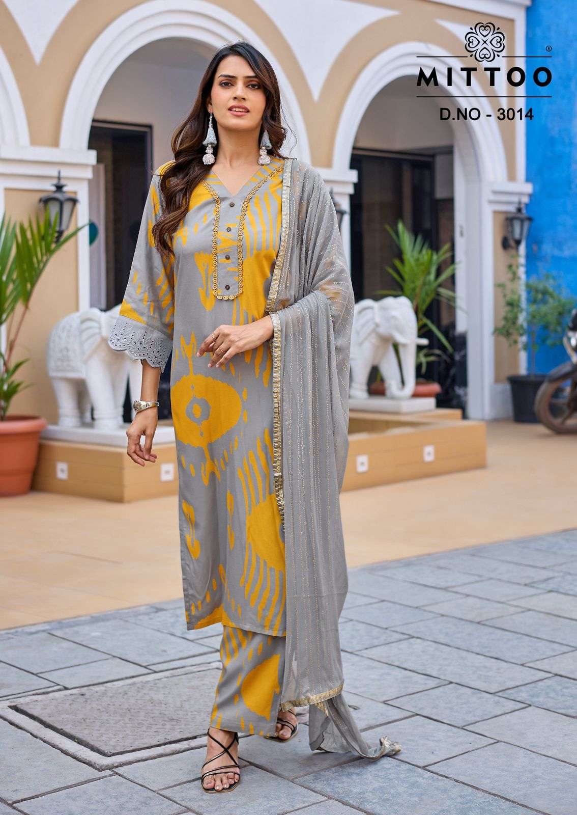 DISNEY VOL-3 SERIES 3013 TO 3018 BY MITTO DESIGNER PRINTED AND WORK RAYON KURTI WITH BOTTOM AND DUPATTA ARE AVAILABLE AT WHOLESALE PRICE