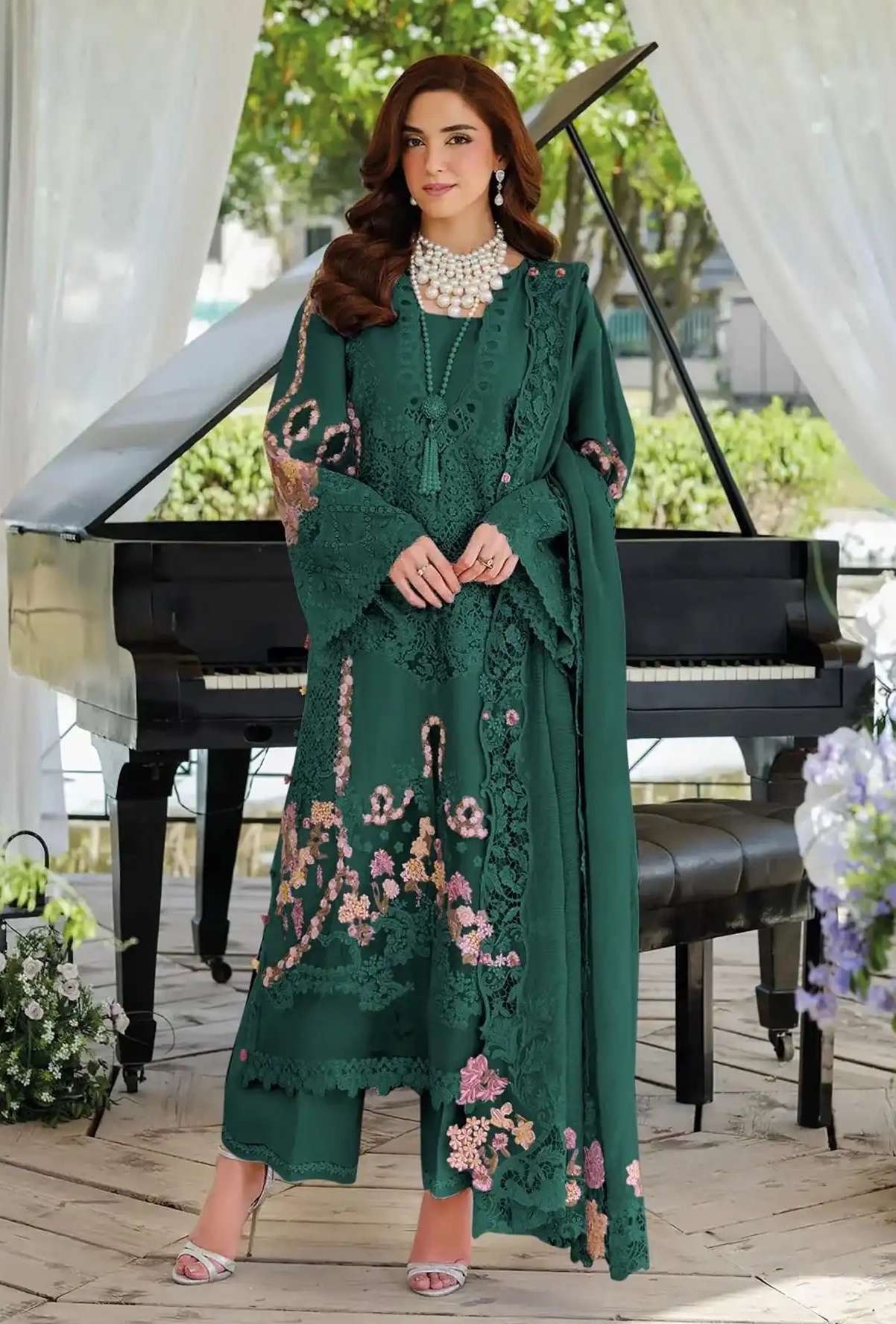 ELAF VOL-4 SERIES 142E1 TO 1432H BY DEEPSY DESIGNER COTTON EMBROIDERY WORK SUITS ARE AVAILABLE AT WHOLESALE PRICE