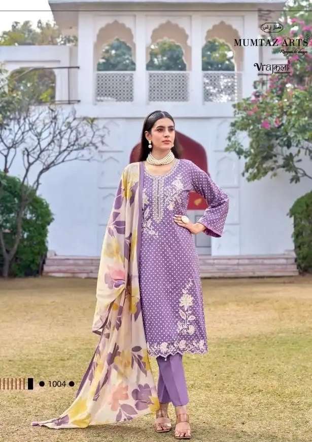 GEET SERIES 1001 TO 1006 BY MUMTAZ ARTS DESIGNER DIGITAL PRINTED AND EMBROIDERY WORK VISCOSE ZAM SUITS ARE AVAILABLE AT WHOLESALE PRICE