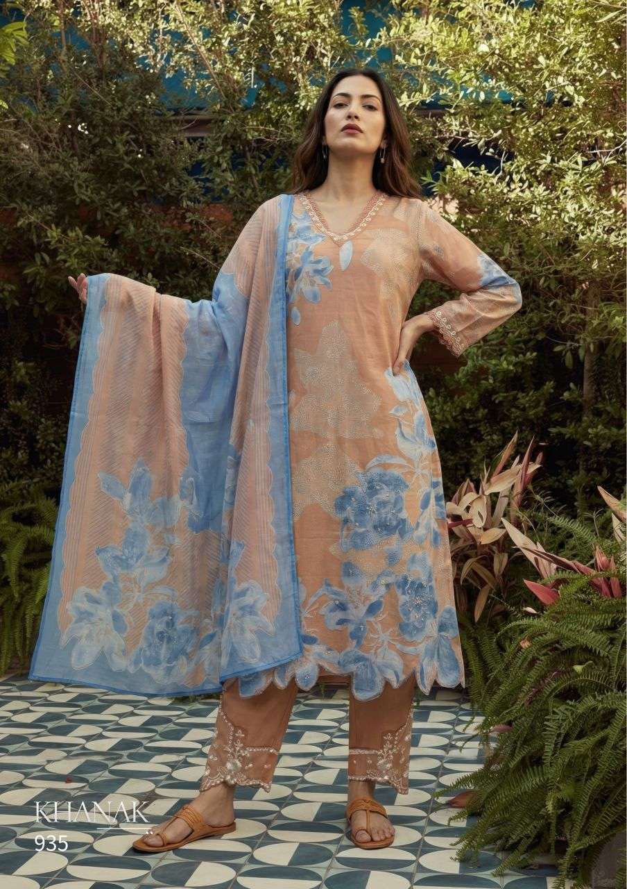 KHANAK SERIES 900 BY SAHIBA DESIGNER DIGITAL PRINTED WITH EMBROIDERY AND HAND WORK COTTON LAWN SUITS ARE AVAILABLE AT WHOLESALE PRICE 