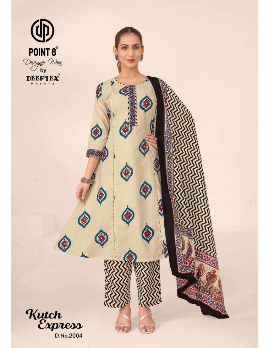 KUTCH EXPRESS VOL-2 SERIES 2001 TO 2009 BY POINT 8 DEEPTEX DESIGNER PRINTED COTTON READYMADE SUITS ARE AVAILABLE AT WHOLESALE PRICE