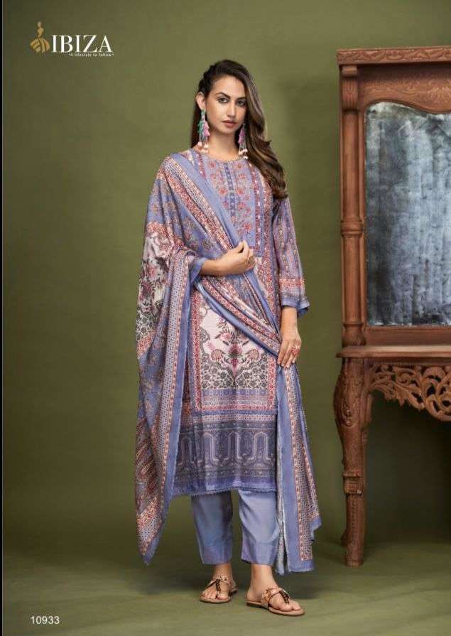 LAIRA SERIES 10931 TO 10934 BY IBIZA DESIGNER DIGITAL PRINTED BEMBERG MUSLIN SUITS ARE AVAILABLE AT WHOLESALE PRICE