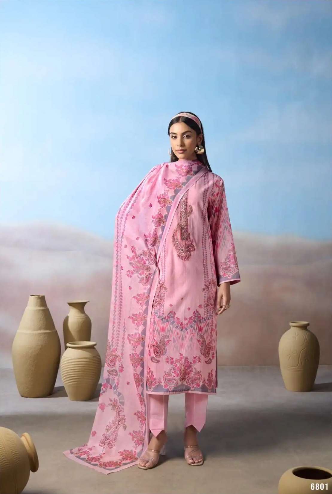 LAVYA SERIES 6801 TO 6803 BY KESAR DESIGNER PRINTED AND WORK MUL SUITS ARE AVAILABLE AT WHOLESALE PRICE